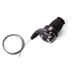 Шифтер велосипедный SunRun RS-41, 6 скоростей, правая, трос, черный