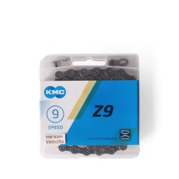 Велосипедная цепь КМС Z9 1/2x11/128", 116 звеньев, 9 скоростей, с замком, 9R/CL566R