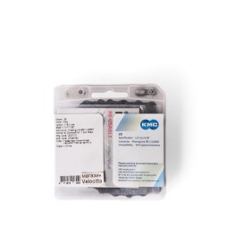 Велосипедная цепь КМС Z9 1/2x11/128", 116 звеньев, 9 скоростей, с замком, 9R/CL566R