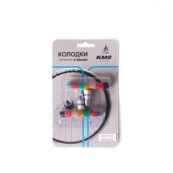 Тормозные колодки KMS BPV-X71-M, 72 мм, V-Brake, всепогодные, мультиколор, блистер