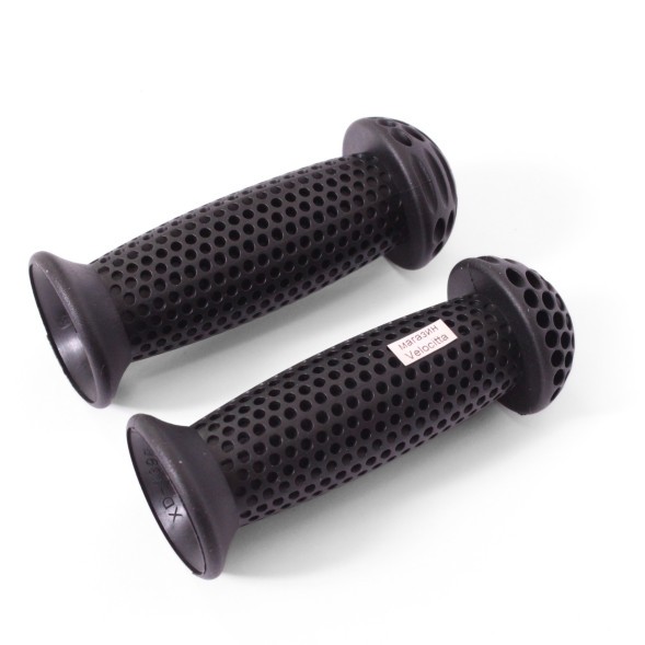 Рукоятки руля New Vision SZ-139B, 110 мм, с ограничителями, резиновые, black