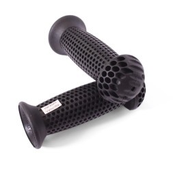 Рукоятки руля New Vision SZ-139B, 110 мм, с ограничителями, резиновые, black