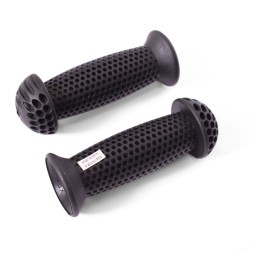 Рукоятки руля New Vision SZ-139B, 110 мм, с ограничителями, резиновые, black