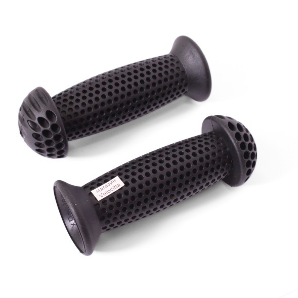 Рукоятки руля New Vision SZ-139B, 110 мм, с ограничителями, резиновые, black