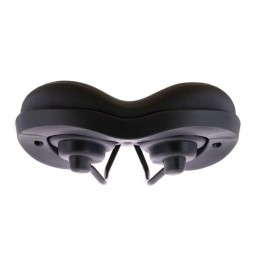 Седло велосипедное Evolution TTG012, 256x226 мм, комфорт, анатомическое, винил, Black