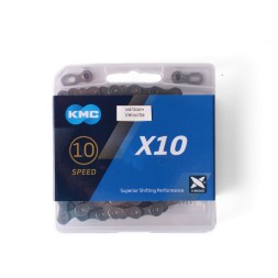 Цепь для велосипеда KMC Х10, 1/2x11/128", 116 звеньев,10 скоростей, с замком 10R/CL559R