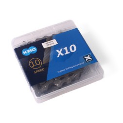 Цепь для велосипеда KMC Х10, 1/2x11/128", 116 звеньев,10 скоростей, с замком 10R/CL559R