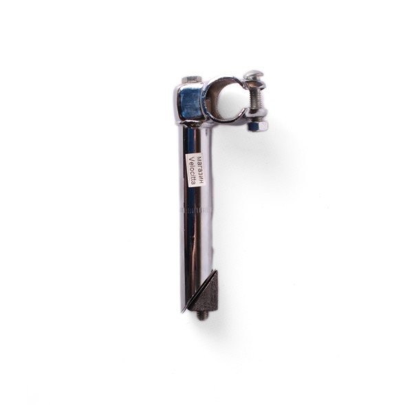 Вынос велосипедный PH-114, сталь, 25.4 мм, 150 мм, длина выступа 30 мм, для резьбовой рулевой колонки, серебристый