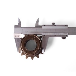 Кассета-трещотка Shunfeng, фривил, 1/2"x1/8", 14T, резьба 1.37", стальная, коричневая