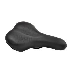 Седло велосипедное AZ-6825, T-04, 275x175 мм, актив, MTB Series, черный