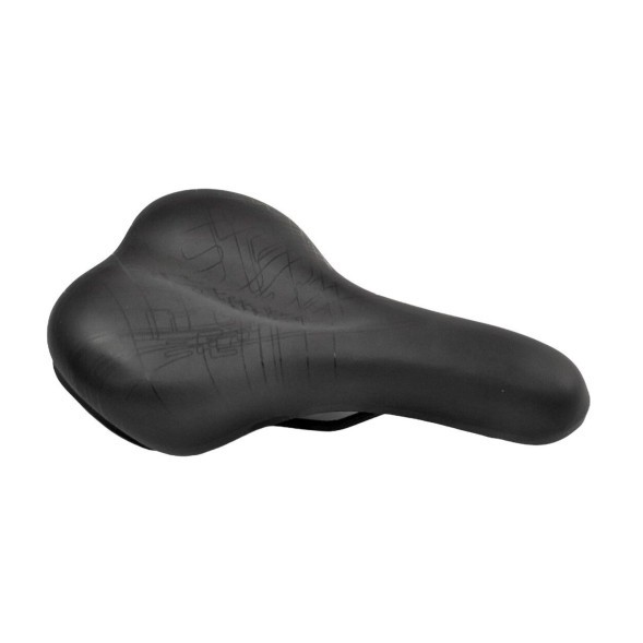 Седло велосипедное AZ-6825, T-04, 275x175 мм, актив, MTB Series, черный