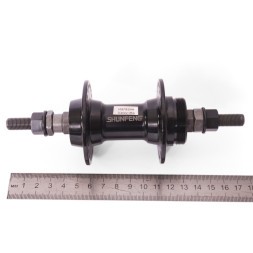 Втулка задняя Shunfeng SF-A209 R, BMX, алюминиевая, под трещотку, на гайках, 48 отверстий , ось 3/8&amp;quot;x114x175 мм, б/уп.