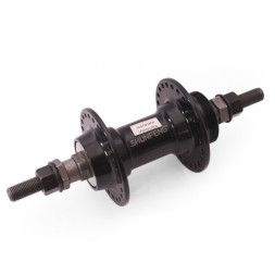 Втулка задняя Shunfeng SF-A209 R, BMX, алюминиевая, под трещотку, на гайках, 48 отверстий , ось 3/8&amp;quot;x114x175 мм, б/уп.