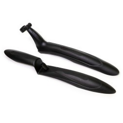 Крылья FN-039x1-0-BK, 24-26&amp;quot;, перед./задн., в шток вилки, за подседельный штырь; ширина 60 мм, пластик, торг. уп.