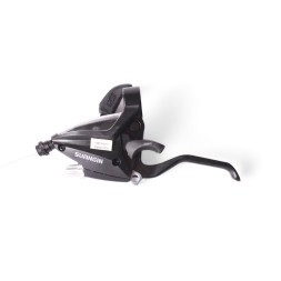 Переключатель велосипедный Suangin, левый, 3 скорости, для ST-EF500, шифтер+тормозная ручка, черный