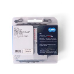 Велосипедная цепь KMC X11, 1/2x11/128", 118 звеньев, 11 скор., с замком 11R/CL555R