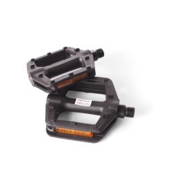 Педали велосипедные Feimin FP-803, для MTB, ось 9/16", 96x96 мм, с отражателями, широкие