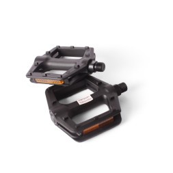 Педали велосипедные Feimin FP-803, для MTB, ось 9/16", 96x96 мм, с отражателями, широкие