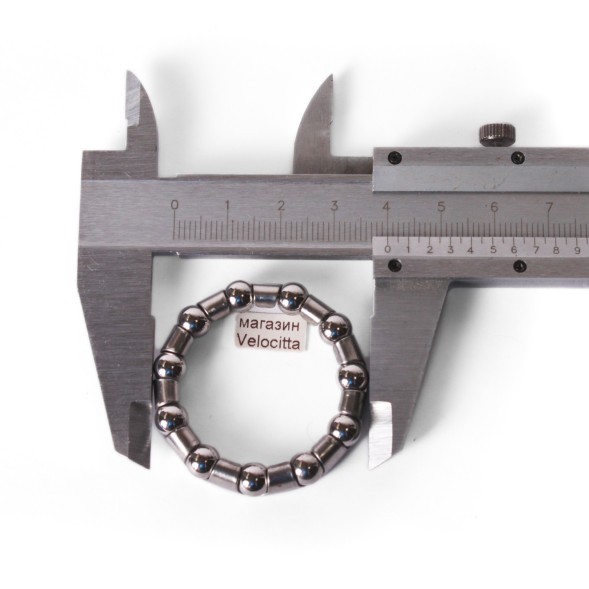 Подшипник велосипедный, 11 шариков, 1/4&amp;quot;, для задней втулки, диаметр 40 мм, &amp;quot;Русский стандарт&amp;quot;