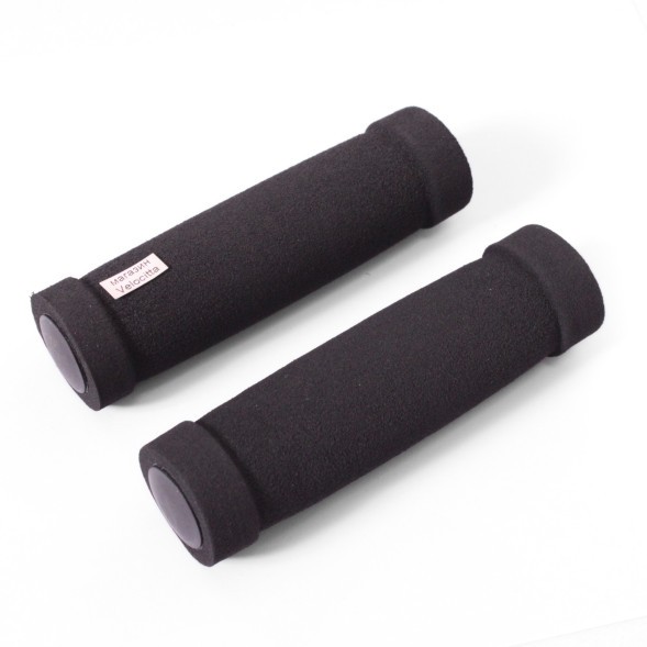 Грипсы руля неопреновые HL-G03, 115 мм, торцевой фиксатор, черный