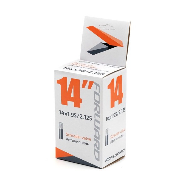 Велосипедная камера Forward 14x1.95/2.125, автониппель, A/V, бутиловая, (Wanda)