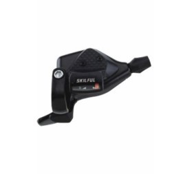 Ручка переключения скоростей Skillful M300-3-BK, шифтер, левый 3 ск., с тросом 1800 мм, совместим с Shimano, черный