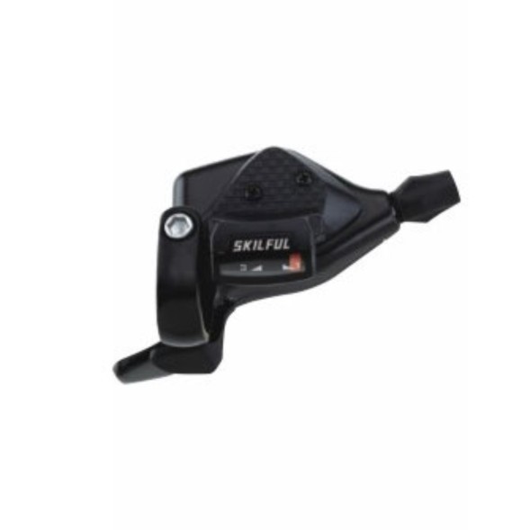 Ручка переключения скоростей Skillful M300-3-BK, шифтер, левый 3 ск., с тросом 1800 мм, совместим с Shimano, черный