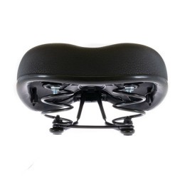 Седло Hogger SDHG45200S0BK, 245x200 мм, комфорт, унисекс, на пружинах, блистер