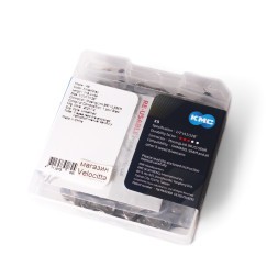 Велосипедная цепь KMC-X9, 1/2x11/128&amp;quot; (116 звеньев), 9 скоростей, 9R/CL566R, 6.6-6.7 мм, с замком, инд. упаковка