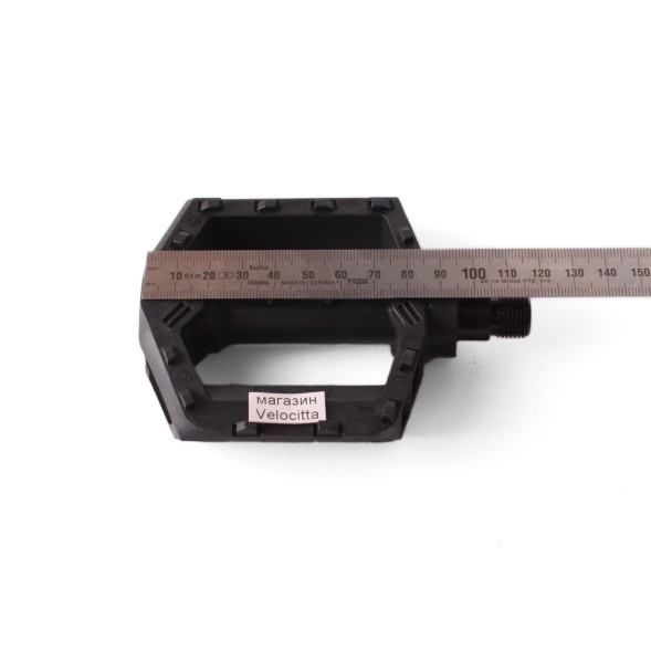 Велопедали Feimin FP-853, пластиковые, отражатели, с шипами, 86x86 мм, черный