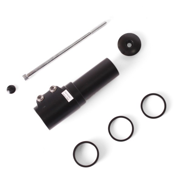 Удлинитель штока вилки Kenli KL, алюминий, 1-1/8&amp;quot;х115 мм, болт 135 мм, 4 спейсера (10 ммх2 шт., 5 ммх2шт.), черный