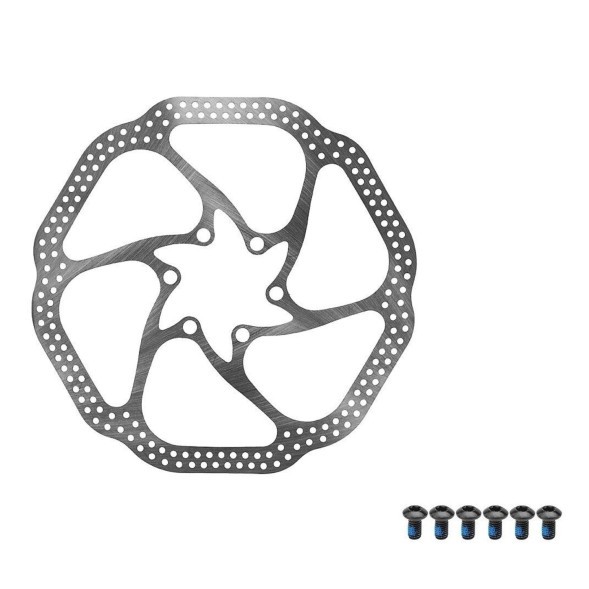 Ротор велосипедный Meet HS-1, 160 мм, под 6 болтов, серебро