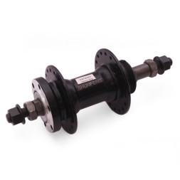 Веловтулка задняя Shunfeng SF-A225R black, ось 3/8&amp;quot;х135x175 мм, алюминий, под диск 6 болтов, под трещотку, на гайках, 36H, б/уп.