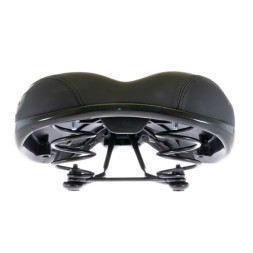 Седло велосипедное Hogger SDHG50205S0BK, 250x205 мм, комфорт, унисекс, на пружинах, блистер