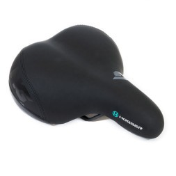 Седло велосипедное Hogger SDHG50205S0BK, 250x205 мм, комфорт, унисекс, на пружинах, блистер