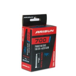 Велокамера Arisun U011006, Standard, 700x18/25C (18/25-622/630), FV-48мм, бутил-0.9 мм, Box