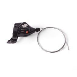 Шифтер велосипедный Saiguan KD-71-3SI, левый, 3 скорости, триггер, с тросом, черный