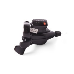 Шифтер велосипедный Saiguan KD-71-3SI, левый, 3 скорости, триггер, с тросом, черный