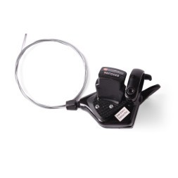 Шифтер велосипедный Saiguan KD-71-3SI, левый, 3 скорости, триггер, с тросом, черный