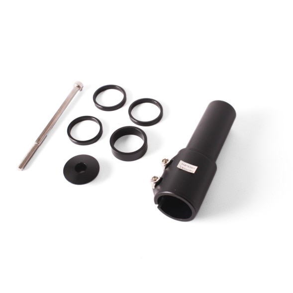 Удлинитель высоты рулевого штока Kenli KL-4025, алюминиевый, 1-1/8&amp;quot;x115 мм, болт 115 мм, проставочные кольца, черный