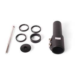 Удлинитель высоты рулевого штока Kenli KL-4025, алюминиевый, 1-1/8&amp;quot;x115 мм, болт 115 мм, проставочные кольца, черный