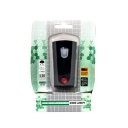 Фара велосипедная SB-265, передняя, Super LED, с сигналом 120 дБ., USB кабель, аккумулятор 500 mAh, 4 режима работы, блистер