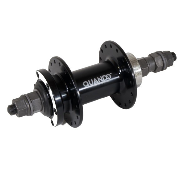 Веловтулка Quando KT-TD6R-32, MTB, задняя, ось 3/8&amp;quot;х135x145 мм, алюмин., под Disk 6 болтов, под трещотку, с гайками, 32 отверстия, б/уп.