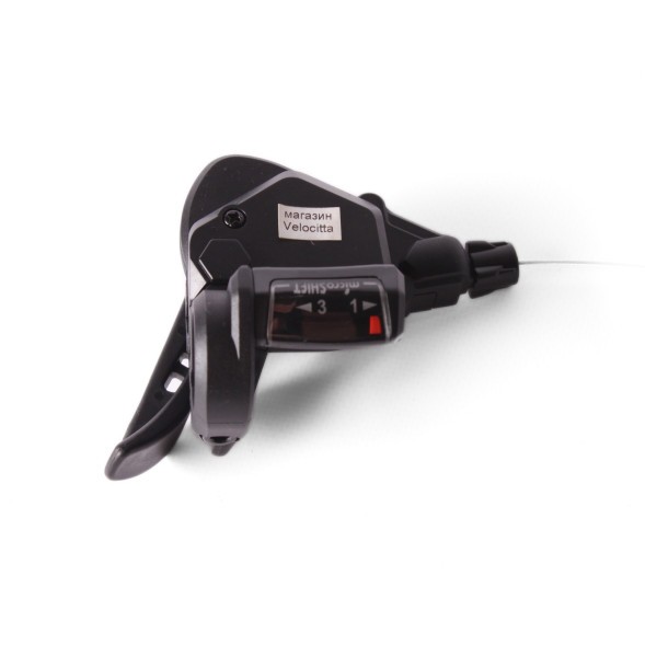 Шифтер велосипедный Microshift TS38-3L, 3 скорости, левая, с тросом