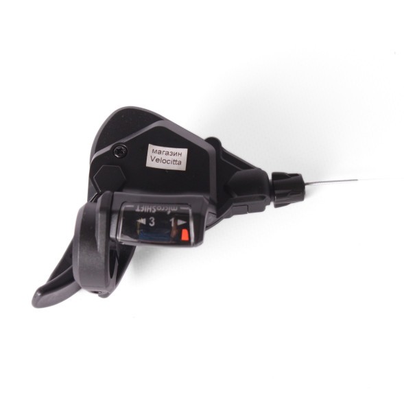 Шифтер велосипедный Microshift TS38-3L, 3 скорости, левая, с тросом