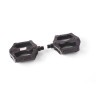 Педали пластиковые Feimin FP-836, MTB, 9/16", с отражателями, широкие, 96x84 мм, черный