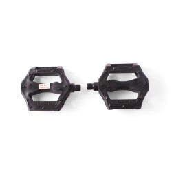 Педали пластиковые Feimin FP-836, MTB, 9/16", с отражателями, широкие, 96x84 мм, черный