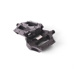 Педали пластиковые Feimin FP-836, MTB, 9/16", с отражателями, широкие, 96x84 мм, черный
