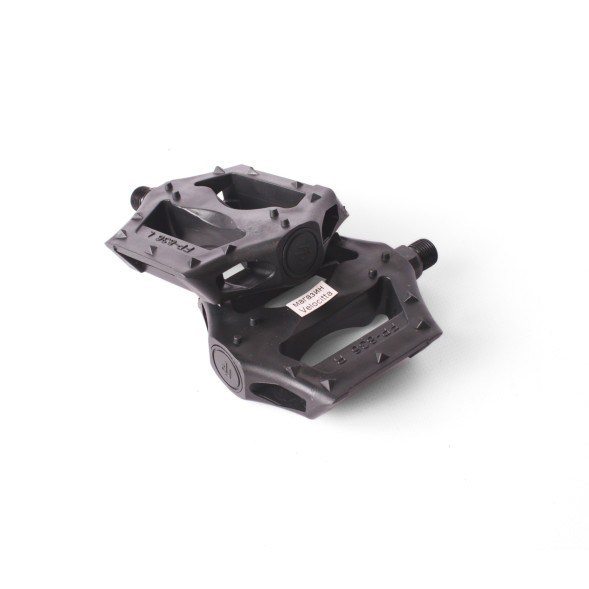 Педали пластиковые Feimin FP-836, MTB, 9/16&amp;quot;, с отражателями, широкие, 96x84 мм, черный