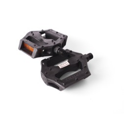 Педали пластиковые Feimin FP-836, MTB, 9/16", с отражателями, широкие, 96x84 мм, черный
